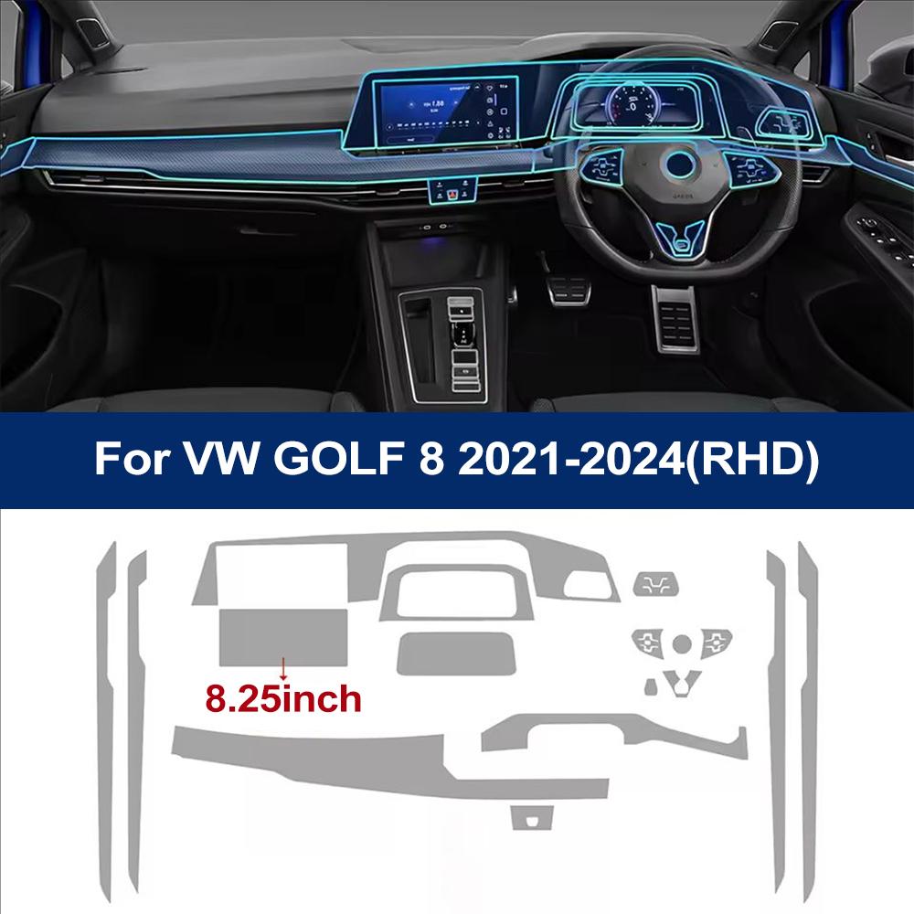 

Car Interior Pre-cur PPF Film for VW Volkswagen Golf 8 2026-24 Center Console Screen Dashboard Gear Door Windows Panel Tpu Film