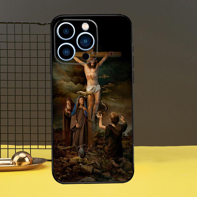 Christian Jesus Phone Case For iPhone 11 12 13 14 16 15 Pro Max Mini 7 8 Plus X XR XS Max Cover
