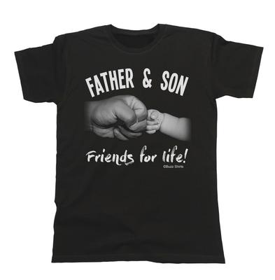 Herren Vatertags T-Shirt Vater und Sohn Papa Freunde fürs Leben Geschenk für ihn Geburtstag