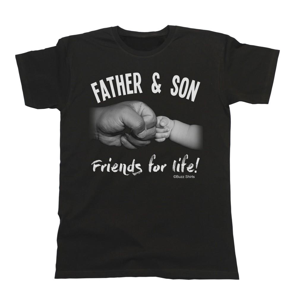 

Mens DAD T-Shirt Father and Son Christmas Dad Friends For Life Eco Friendly 4XL