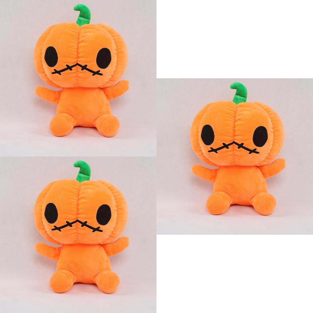 Cute And Comfy Pumpkin Plush Toy For Halloween Decoration 11.8in Soft Stuffed Doll For Kids