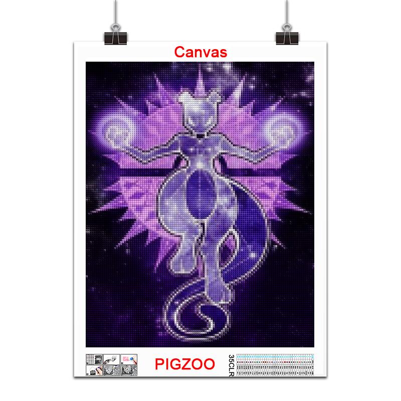 5D DIY Diamond Painting kits Pikachu Charizard Digimon Anime Full Square&Round Diamond mosaic embroidery Cross stitch Art