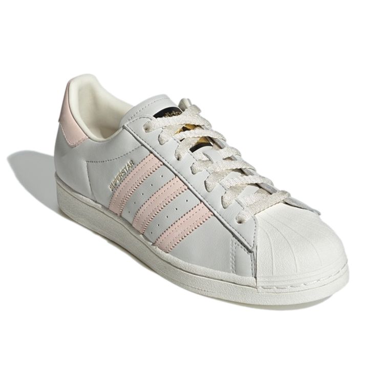 Adidas Originals Superstar Low Top Sneakers Unisex Sneakers Gray Pink H00167