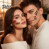 Talos 5 Sheets Lovers Tattoo Stickers, Fun Temporary Face Tattoos, Safe Waterproof Body Art Stickers for Couple Valentine's Day Anniversary
