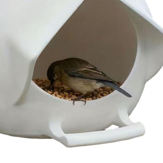 Zimní závěsný krmítko pro ptáky Dům pro hnízdění ptáků ve tvaru kapky Vodotryskové krmítko pro ptáky Dřevěný budka pro divoké ptáky Dekorace na zahradu, dvůr, terasu
