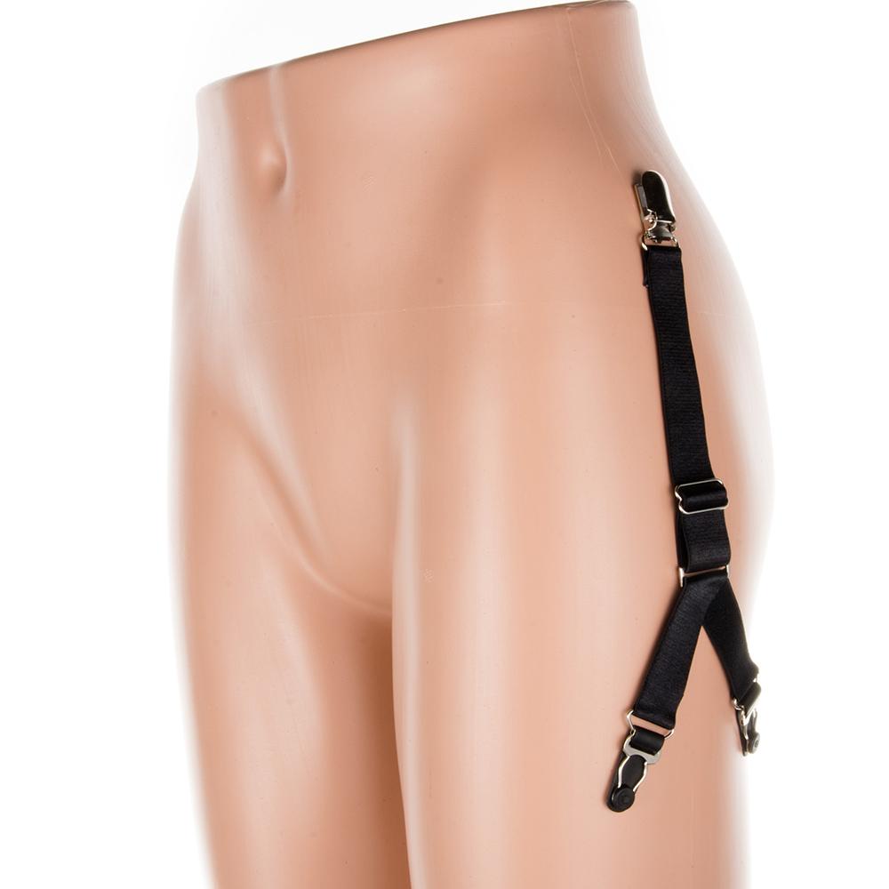 Korsett Elastisches Band Metall Punk Damen 2 Stück Beinhalter Strumpfhalter Sexy Gürtel