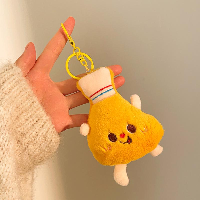 Charming Plush Doll Keychain Accessories for Kids' Bags and Gifts