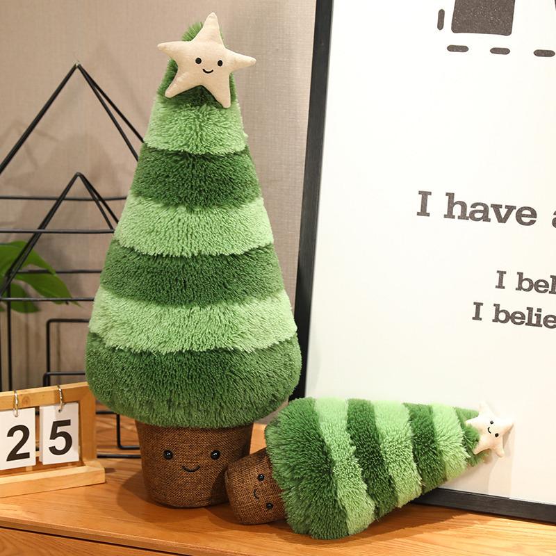 Color Matching Christmas Tree Christmas Day Atmosphere Decoration Ornament Plush Doll Company New Year'S Christmas Tree Wholesale