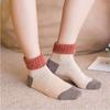5/10 Pairs Comfortable Casual Autumn Winter Women's Socks: College Style Mid Calf Retro Sleep Cotton Socks Thickened Warm Rabbit Wool Socks Versatile
