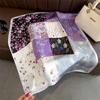 Fashion Square Scarves Women Shawl Floral Silk Silk Imitation Satin Foulard Scarf Female Bandana 70*70cm Shawls for Ladies