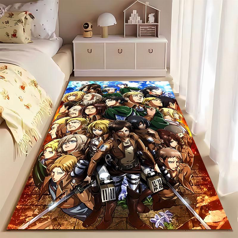 Attack On Titan Character Design Suitable As a Non-slip Mat for the Living Room or Bedroom Sofa