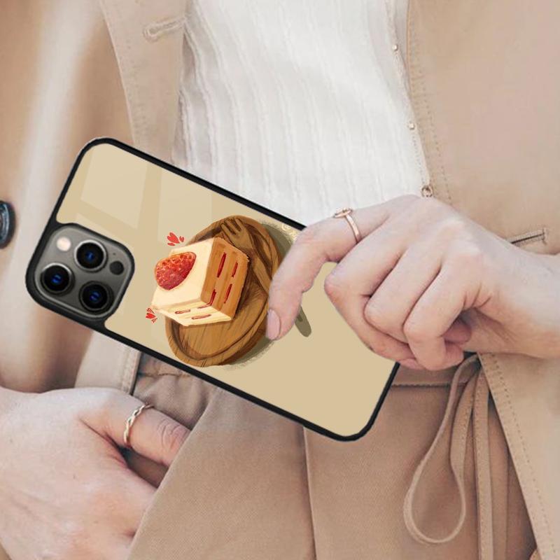 Kuchen-Illustration Magnetische Handyhülle Für APPLE iPhone 17 Air 16 14 13 12 Pro Max 15 Plus Kabelloses Laden Mit MagSafe Abdeckung