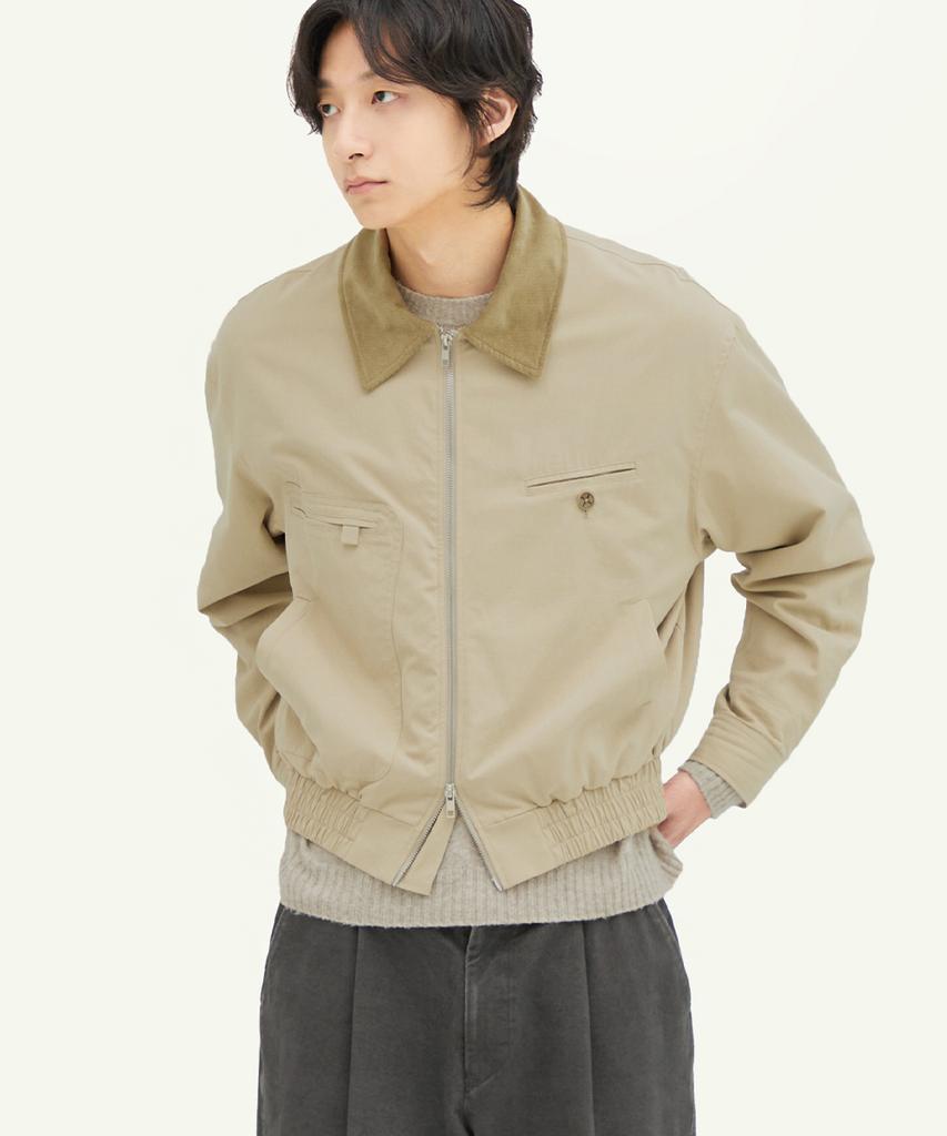 Intempomood Loop Pocket Work Jacket_Sand Beige