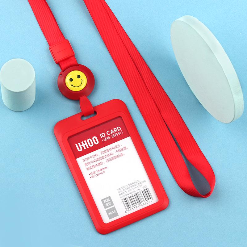 Adjustable ID Badge Lanyard for Employees, Students, Work, and School Cards - Customizable Holder
