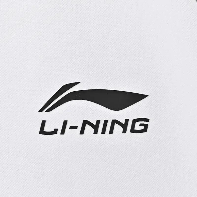 Li Ning Logo Print Simple Fashion Quick-Dry Comfortable Versatile Short Sleeve Polo Shirt Casual Sports Set Unisex Polo Shirt YPLV051-1+YKSV147-2