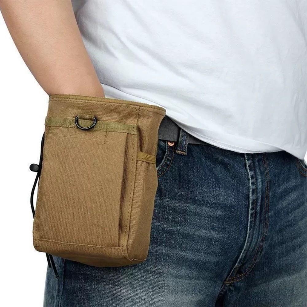 Oxford Nylon Mobile Phone Pouch Durable Waist Fanny Pack Drastring Waist Bag  Outdoor Activities