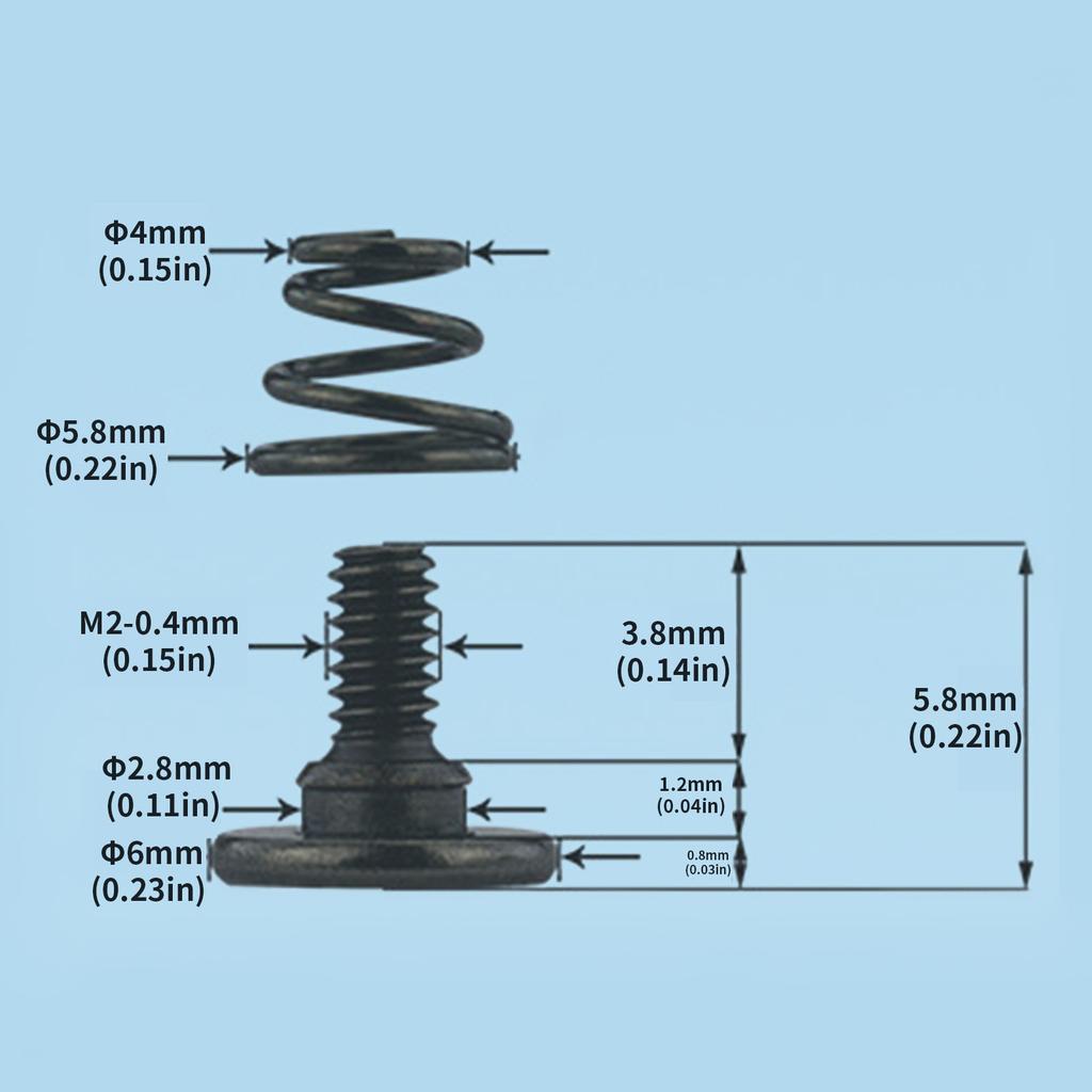 100pcs Multipurpose Screws for GPU Backplate Secure Easy Installation and Improved Heat Management Practical Tool