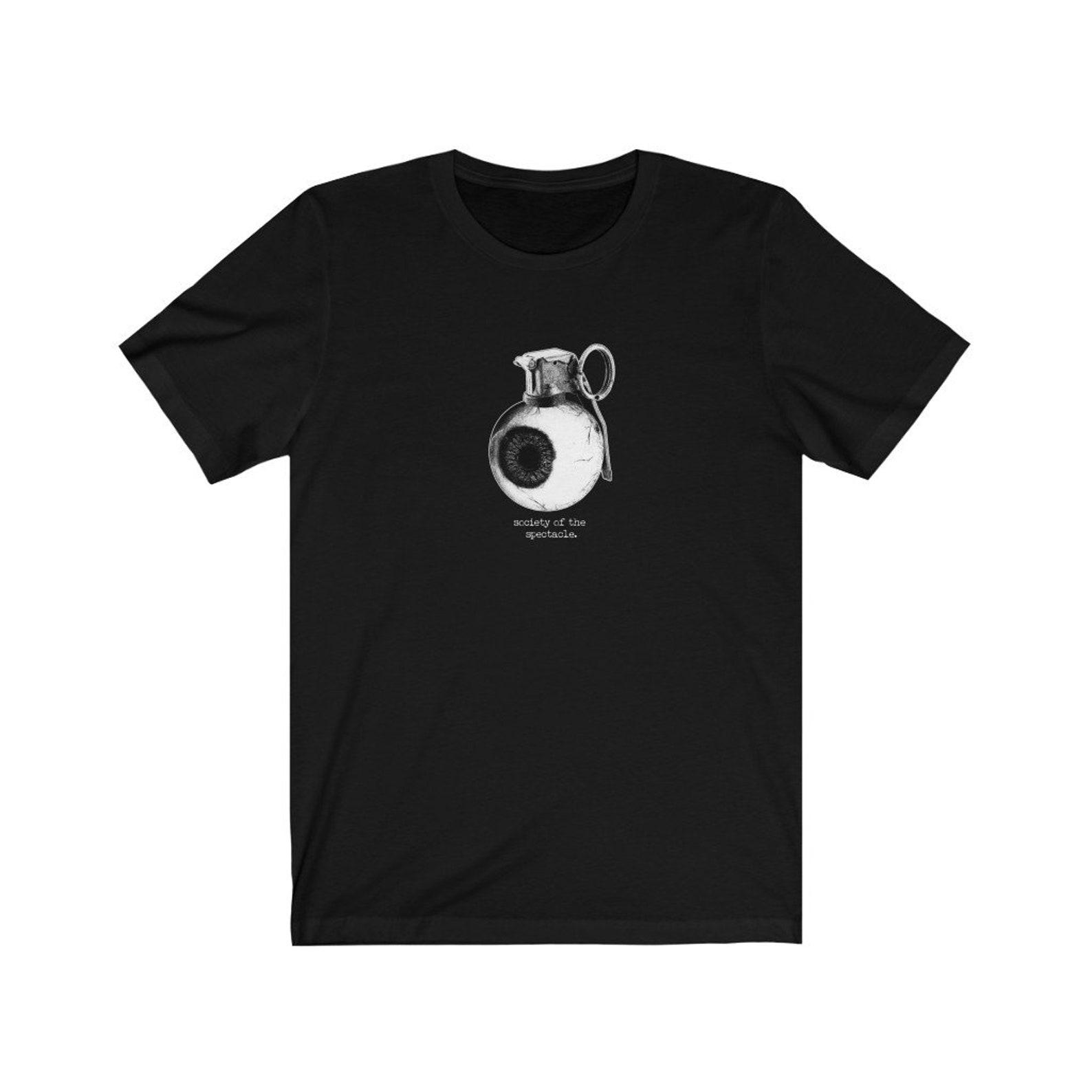 Debord Society of the Spectacle Eye Grenade Philosophy Shirt 2XL