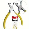 2.0mm Leather Hole Punch - Universal Plier Tool for Belts/Collars/Shoes Effortless DIY Craft & Repair  Thin Strap Leatherworking