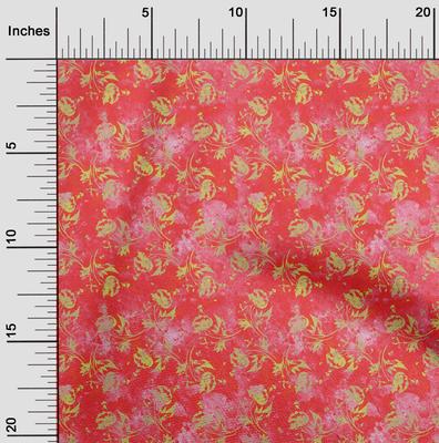 Cotton Flex Hellroter Stoff Batik Quilting Supplies Druck Nähstoff Meterware 40 Zoll