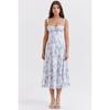 Floral Sexy Slit Suspender Dress Floral Sexy Slit Camisole Dress