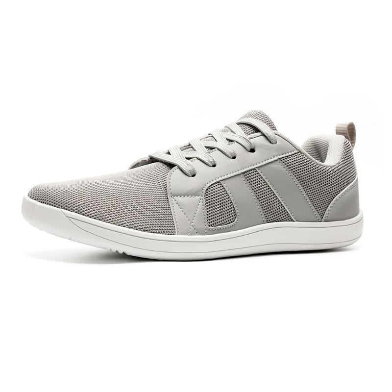 

Amazon Outdoor Wide Last Shoes Flat Casual Shoes Men s Hiking Barefoot Shoes Wide Head Sneakers Wide Feet Shoes 48 серый