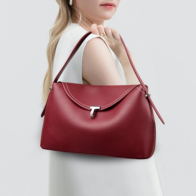 Borsa, Borsa di Nicchia alla Moda, Borsa Semplice Retro a Cuscino, Senso di Alta Gamma, Borsa a Tracolla Grande Capacità per il Pendolarismo, da Donna