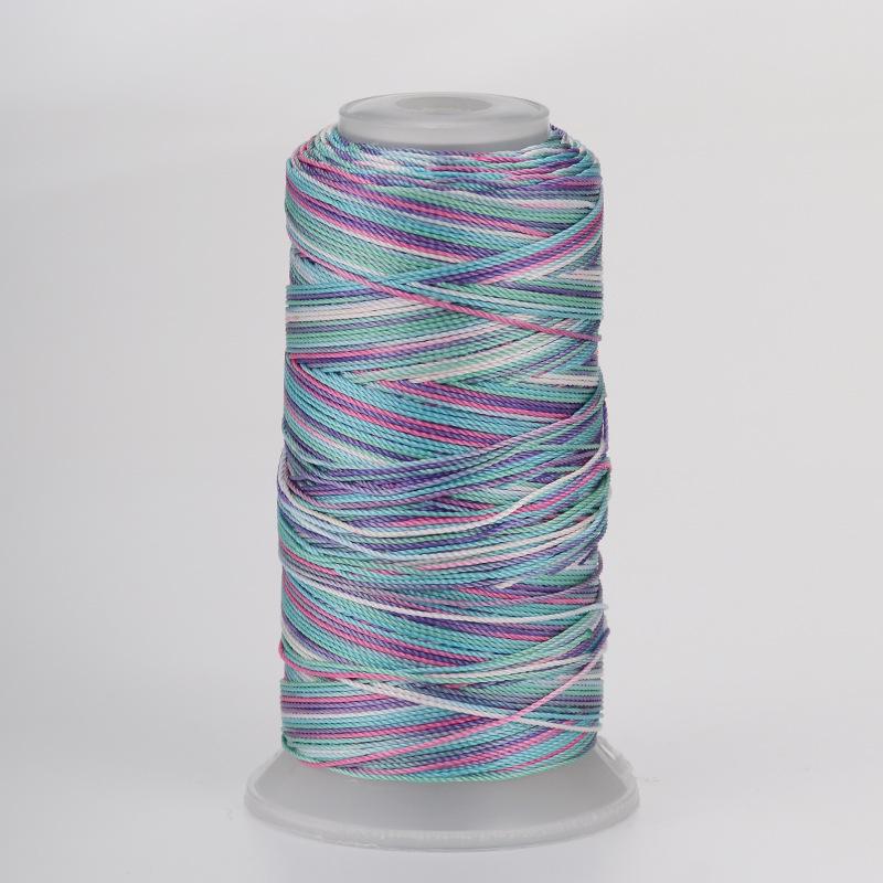 18-Strand Variegated Yarn Bracelet Weaving Cord – Gradient Dragon Scale Koi Thread DIY Material