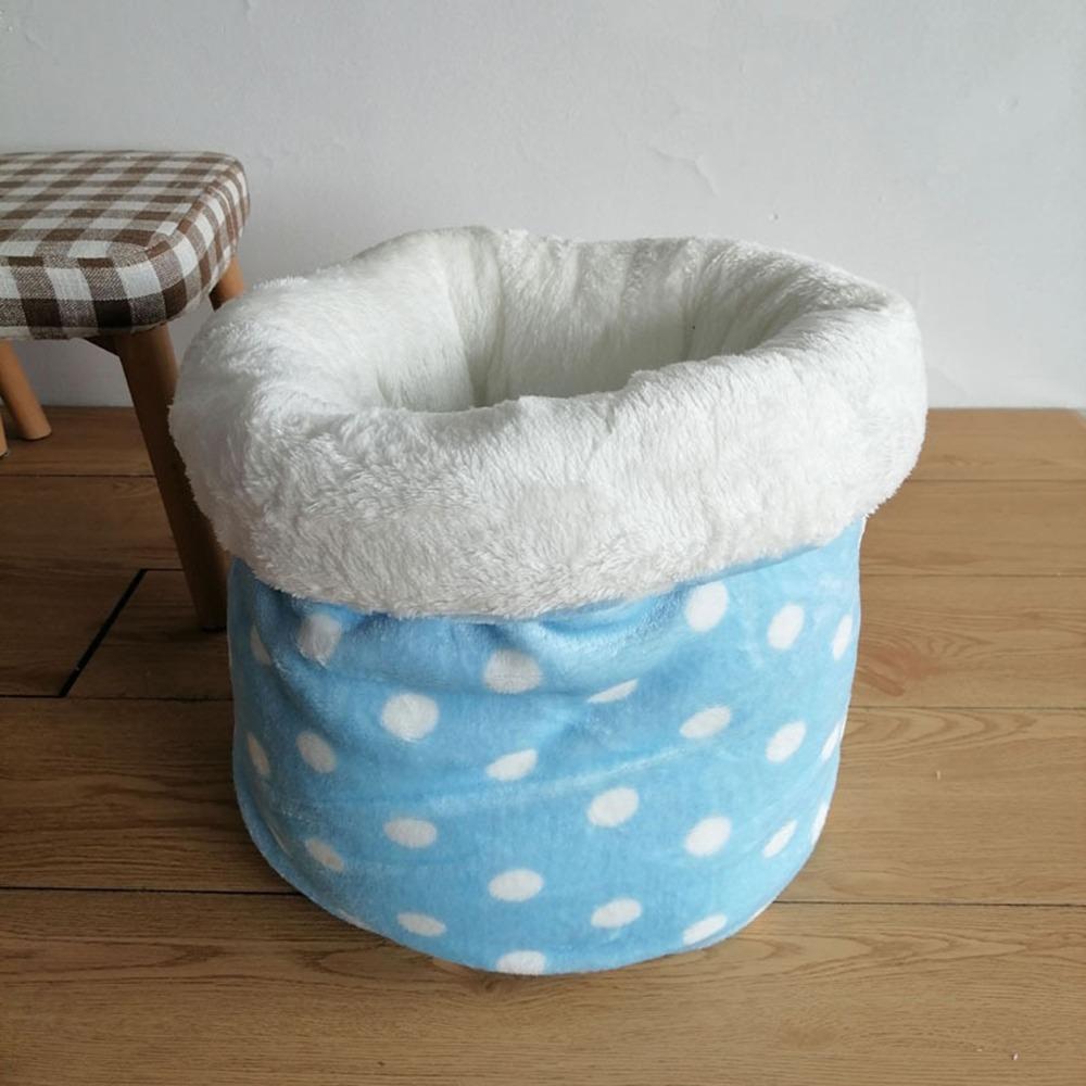 Winter Comfortable Cat Sleeping Bag Plush Washable Pet Snuggle Sack Cat Bed Cave Keep Warm