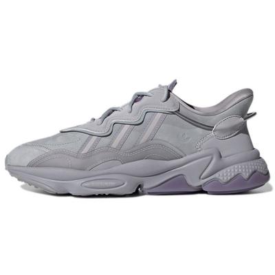Originals Ozweego Dokuma Klasik Yastıklama Kaymaz Dayanıklı Düşük Bilekli Yaşam Tarzı Spor Ayakkabılar Unisex spor ayakkabılar Gri Mor GY1027