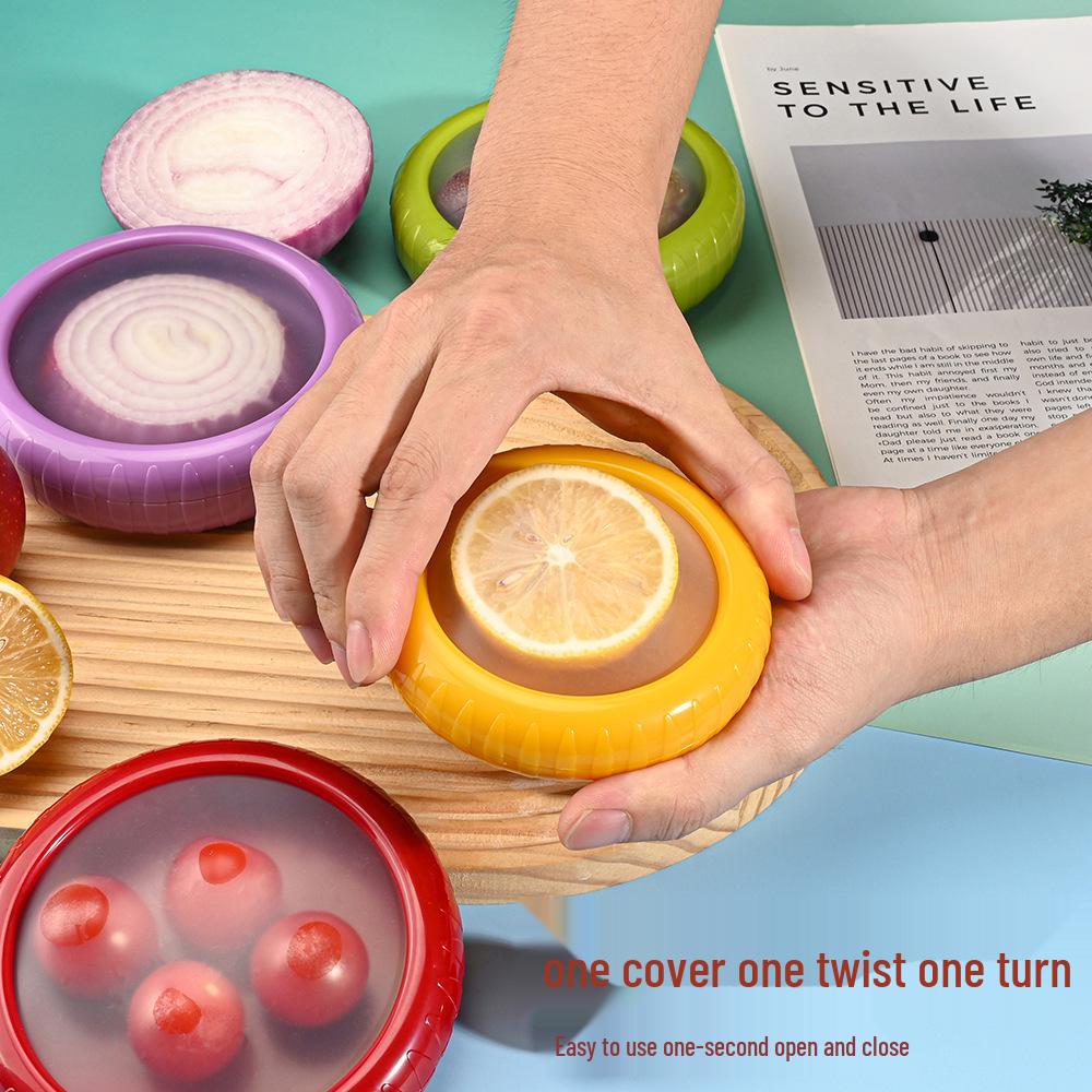 Silicone Fresh-keeping Fruit Storage Box for Refrigerators