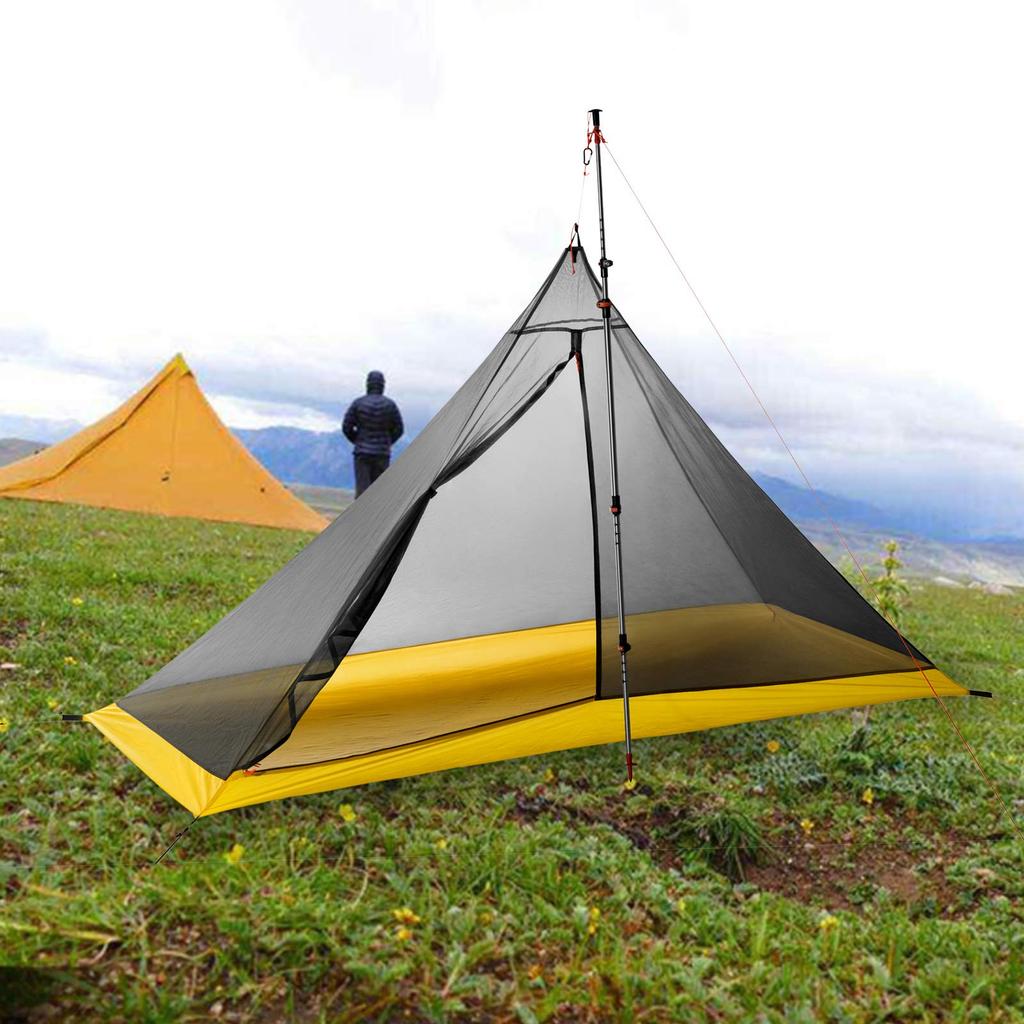 MUXSAM Inner Tent, Single Person, One-Pole Inner Tent, Mosquito Net, Ultralight, Breathable, Easy Setup, for Mountaineering, Camping, Outdoor Activiti