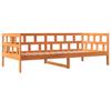 VidaXL Lit de Jour, Canapé-lit, Lit d’Invité, Meuble de Chambre à Coucher Intérieur, Moderne, Cire Marron 90x200 cm Bois de 844408