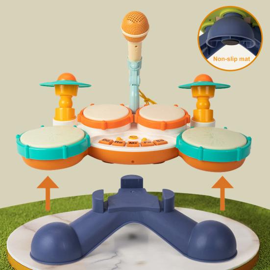 1 sett Stimulerende pedagogisk trommelekesett Safe musikkinstrumenter til barn Curious Minds Gave til gutter Jenter