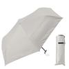Miyajima Lightweight Folding 55cm Plain White 18160 Umbrella, Flat, (Black Coating) (Aluminum Ribs) No.
