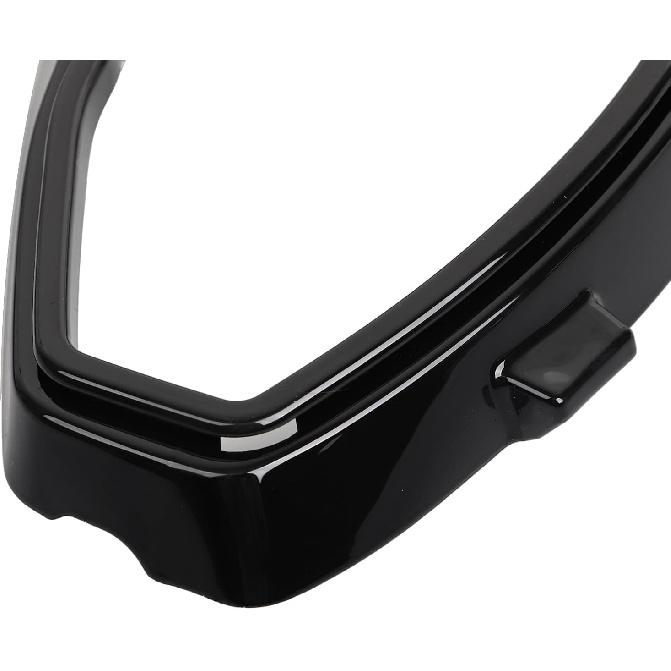 Gloss/Vivid Black Mirror Mount Cover Base Trims Fit for Honda Goldwing 1500 GL1500SE GL1500 GL1500I Interstate 1988-2000