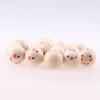 100pcs Natural Wood Beads Round Ball Spacer Smiling Face Doll Head Bead DIY Jewelry Making Supplies Bracelet Necklace