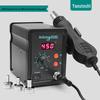 Anlixin 700W Einstellbare Temperatur Entlötstation mit Digitalanzeige, Lötkolben & Heißluftgebläse Kombigerät 8786D
