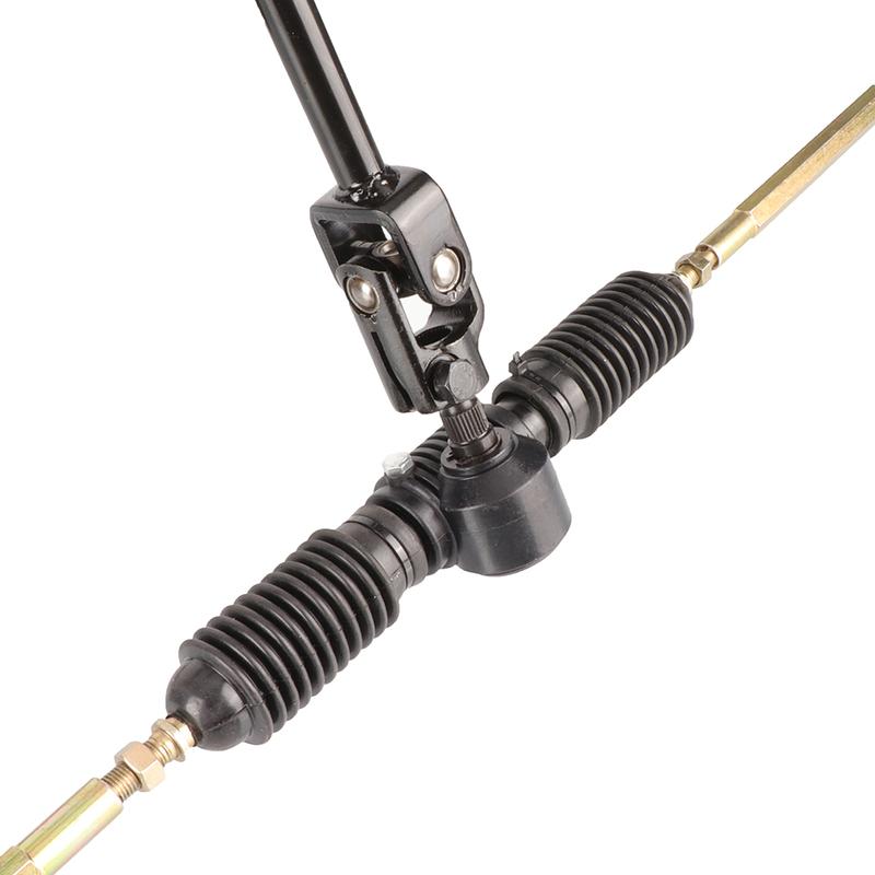 Complete Go Kart 300mm Steering Wheel 320mm/420mm Gear Rack Pinion Tie Rod Shaft For 110cc Karting DIY Quad Drift Trike