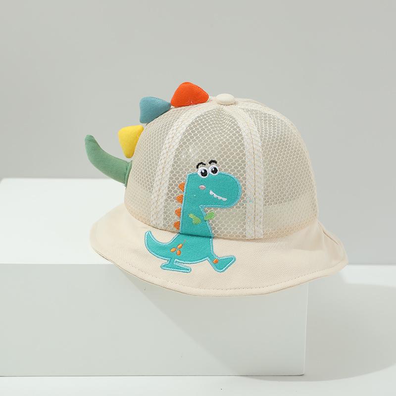 Little Dinosaur Children Bucket Hats Cute 1-4Y Boys Girls Spring Summer New Cap Panama Sunhat Hiking Fishing Hat Fisherman Caps