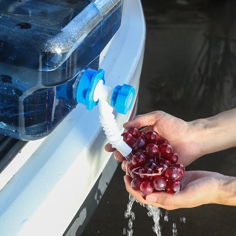 15L Bärbar Vattenförvaringsbehållare med Kran – BPA-fritt PC-material, Vattenkanna för Bilcamping för Utomhusresor, Picknick, Hemma och Kontorsanvändning