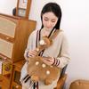 Cartoon Animal Giraffe Plush Crossbody Bag Girly Large Capacity Portable Cute Funny Giraffe Shape Shoulder Bag With Zipper Gifts