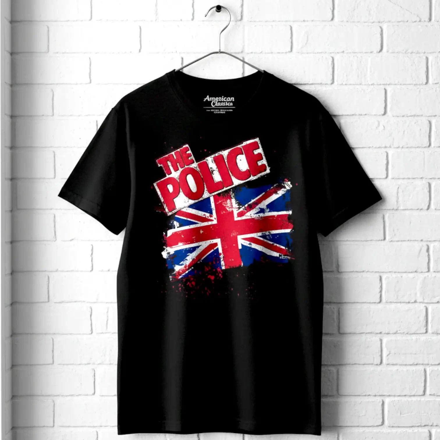 The Police Union Jack British Flag Men s T Shirt XXXXL
