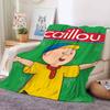 Coperta Cartone Animato Carino Caillou Calda E Morbida Adatta Per Camera Da Letto Soggiorno Divano Letto Ufficio Viaggio Campeggio