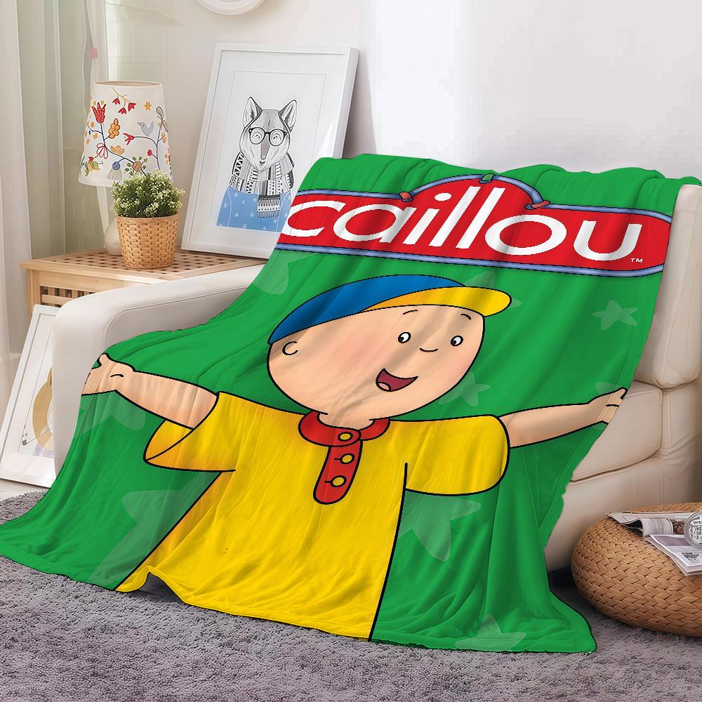 Coperta Cartone Animato Carino Caillou Calda E Morbida Adatta Per Camera Da Letto Soggiorno Divano Letto Ufficio Viaggio Campeggio