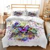 3D Butterfly Themed Bedding Set with Colorful Wing Pillowcases and Duvet Covers 2 or 3 Pieces AU180 * 210 Full Size Home Decoration