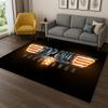 Classic Movie Top Gun Sign Tom Cruise Carpet Rug for Bedroom Living Room Sofa Doormat Home Decor,Kid Game Area Rug Non-slip