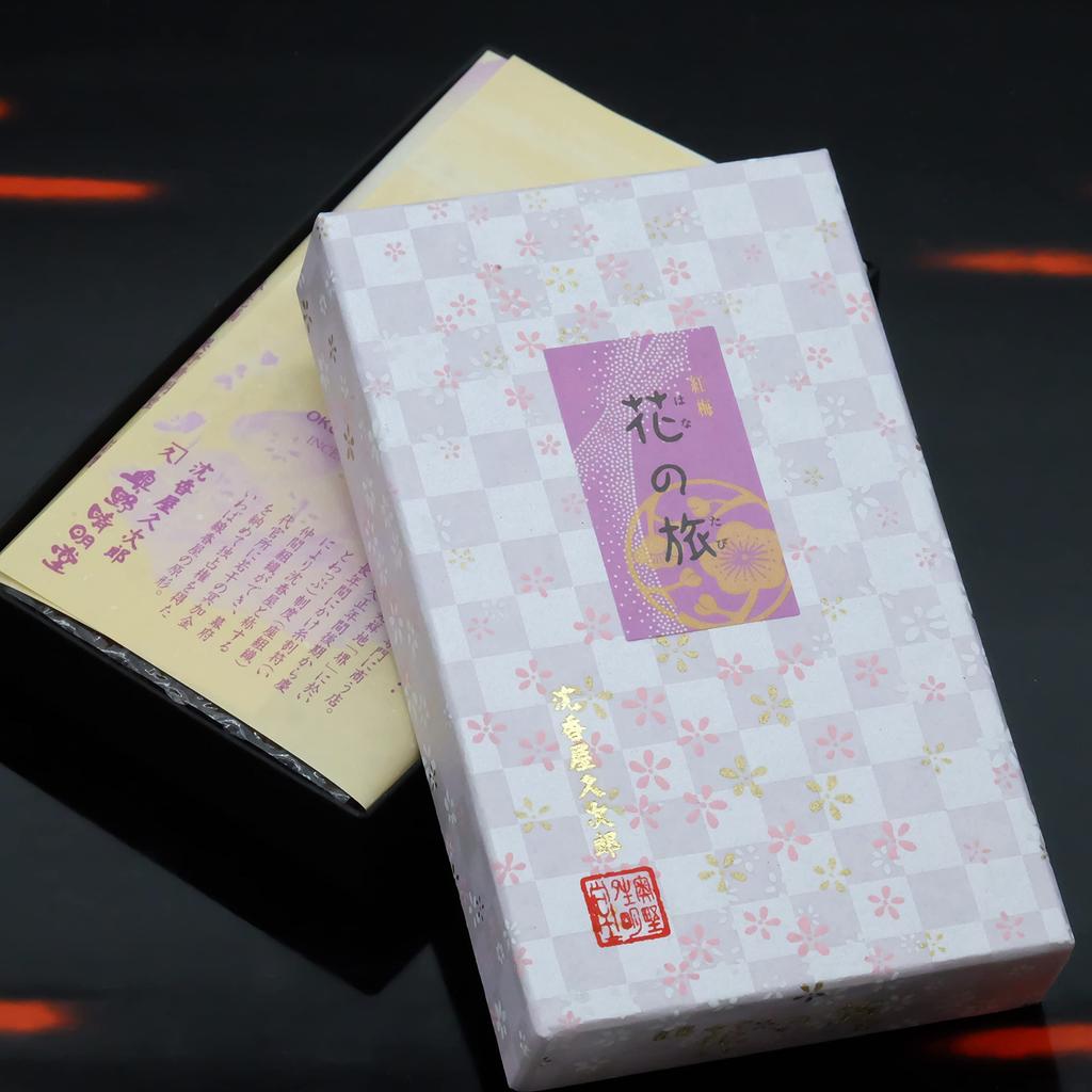 Hana no Tabi Red Plum Scent, Low-Smoke Incense, Floral Scent, Home Incense, Great for Yoga, Meditation, Mindfulness, and Relaxation [Safe and