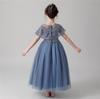 VIISEN Piano Recital Concert Junior Formal Wedding Birthday Bridesmaid Elegant Embroidered Size Size Children's Dress, Kids' Dress, Girls' Dress,