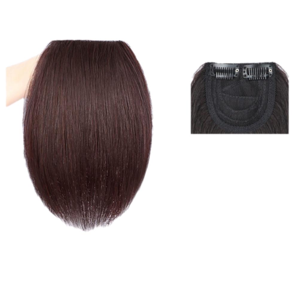 

Синтетические накладки Невидимые бесшовные накладки для волос Пушистая накладка на макушку Боковая накладка Ежедневная 25cm-Dark Brown